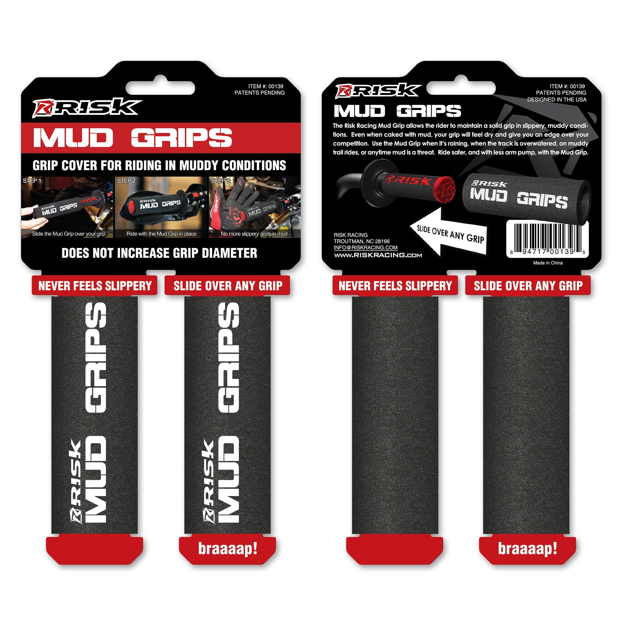 Mud Grips - Makes the muddiest, slippery  grip feel dry!