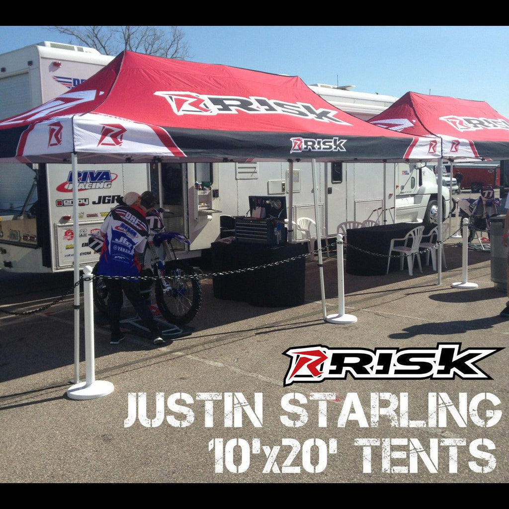10x10 Race Canopy - Premium Pop-Up Pit Tent